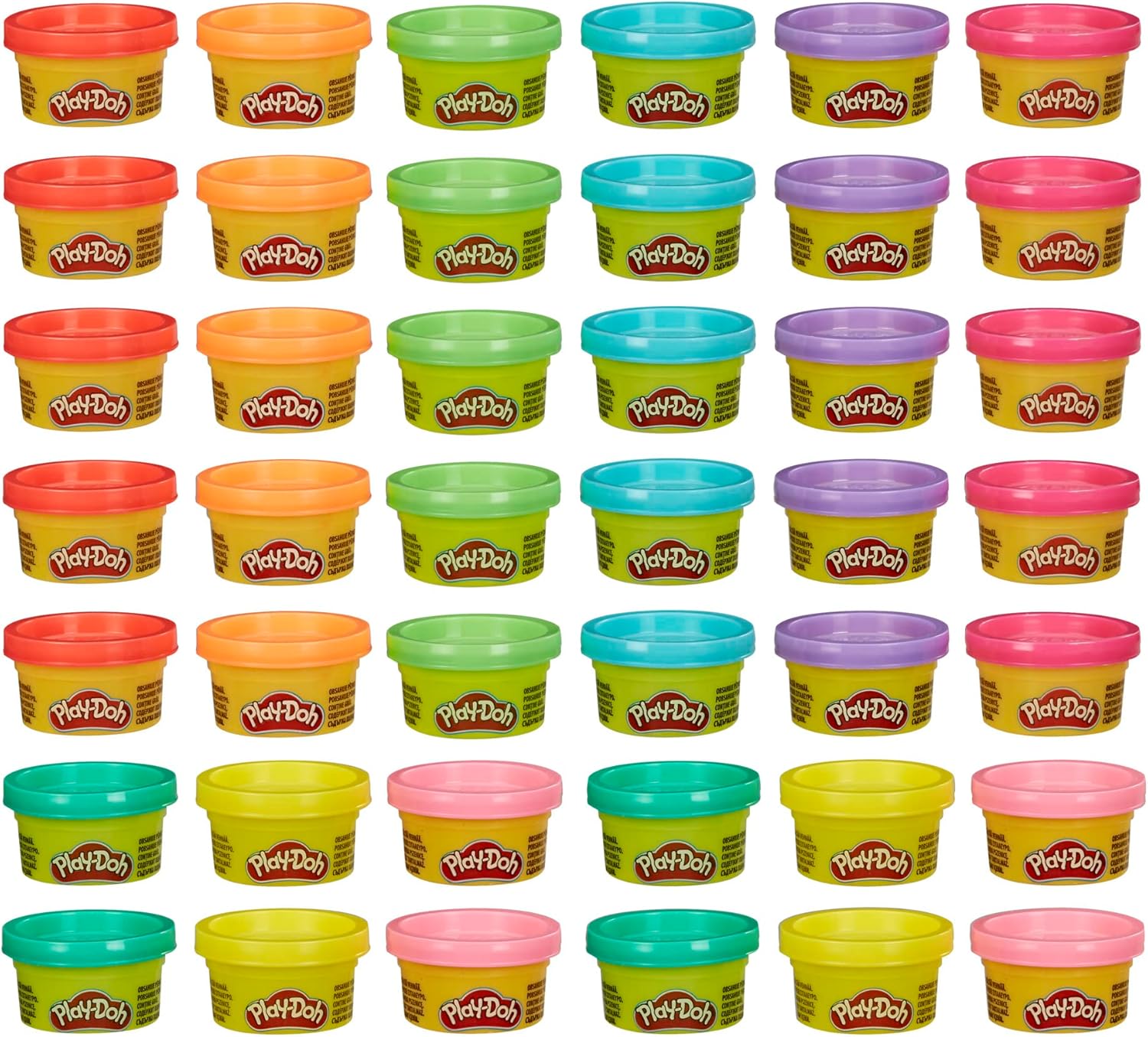 Play-Doh 42-Pack – 1oz Mini Cans for Kids